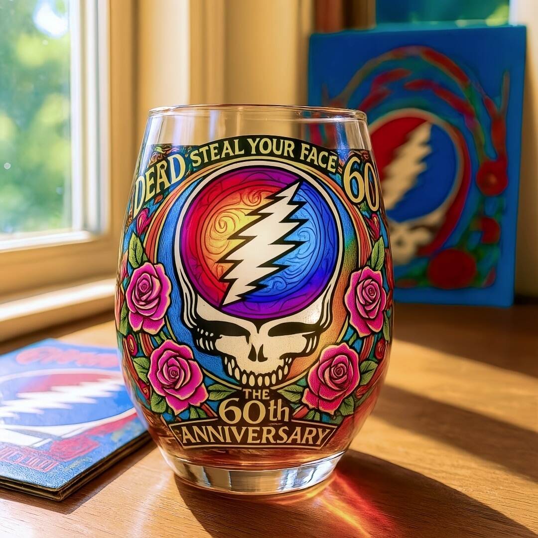 The Dead 60th Anniversary Glass