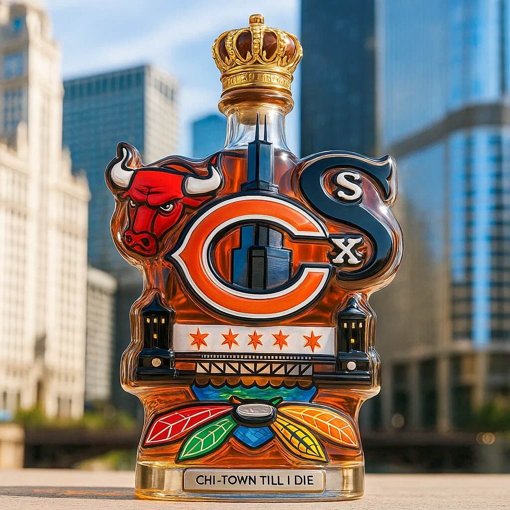 Chicago Limited Edition Whisky Bottle