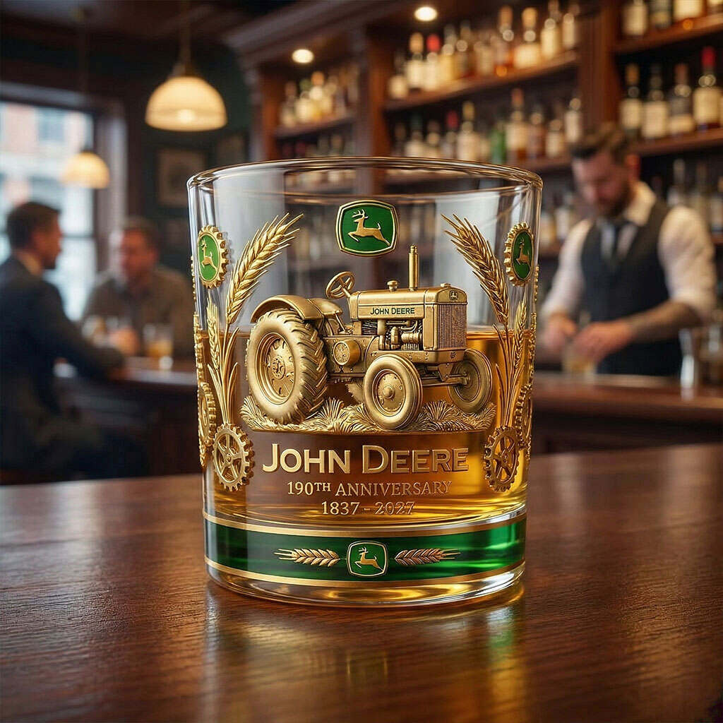 John Deere 190TH Anniversary 1837-2027 Whiskey Glass