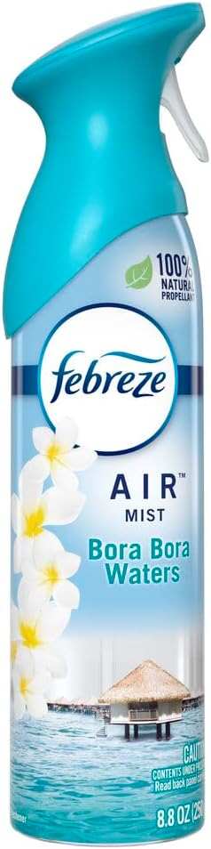 Febreze Air Freshener Spray, Linen & Sky, Odor Eliminator for Strong Odors, 8.8 Oz (2 Count)