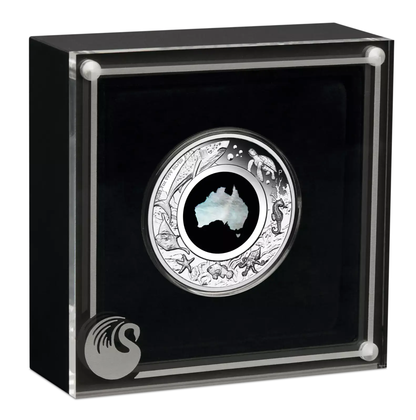 Australian 2021 1oz Silver Proof $1 MOTHER OF PEARL Coin Great Southern Land