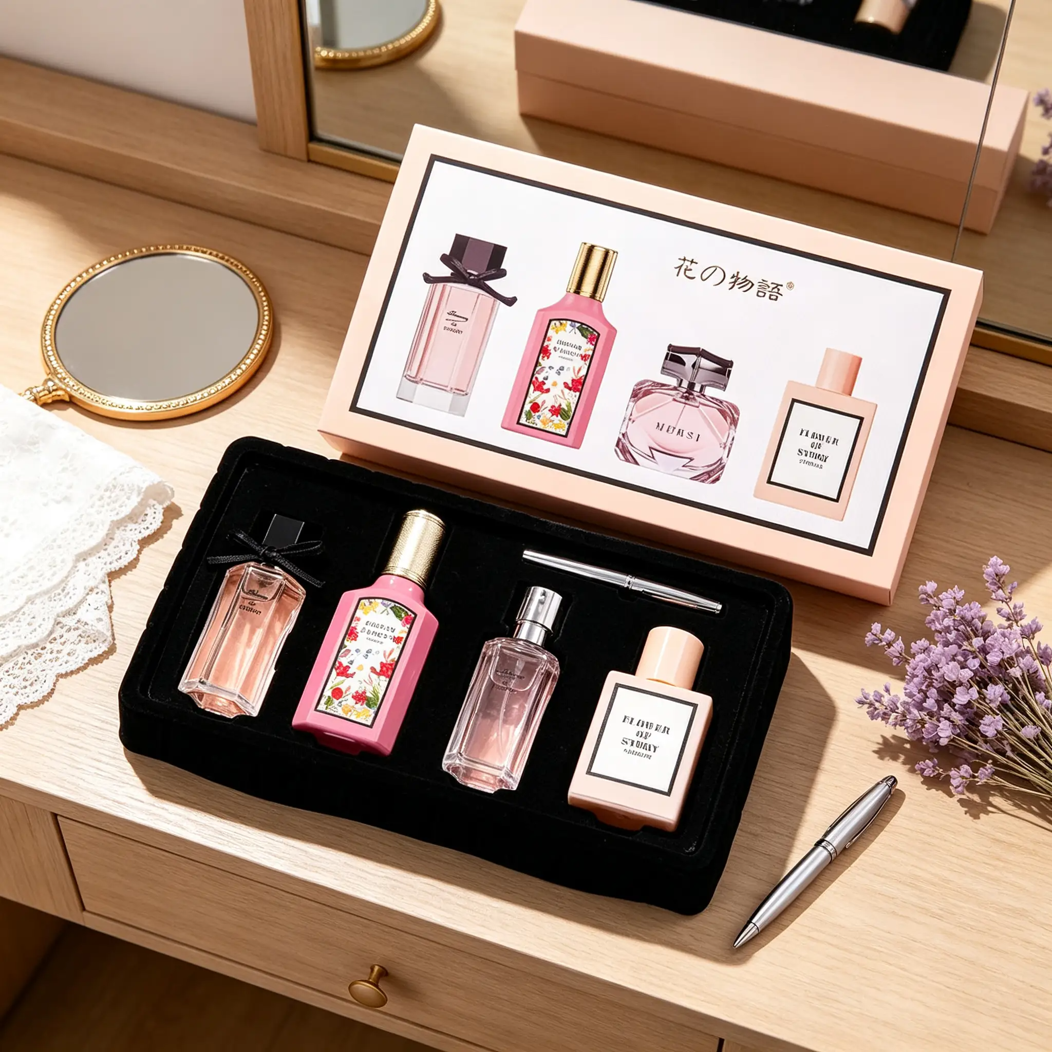 Hana Monogatari 4-Piece Mini Women Perfume Gift Set  25ml*4