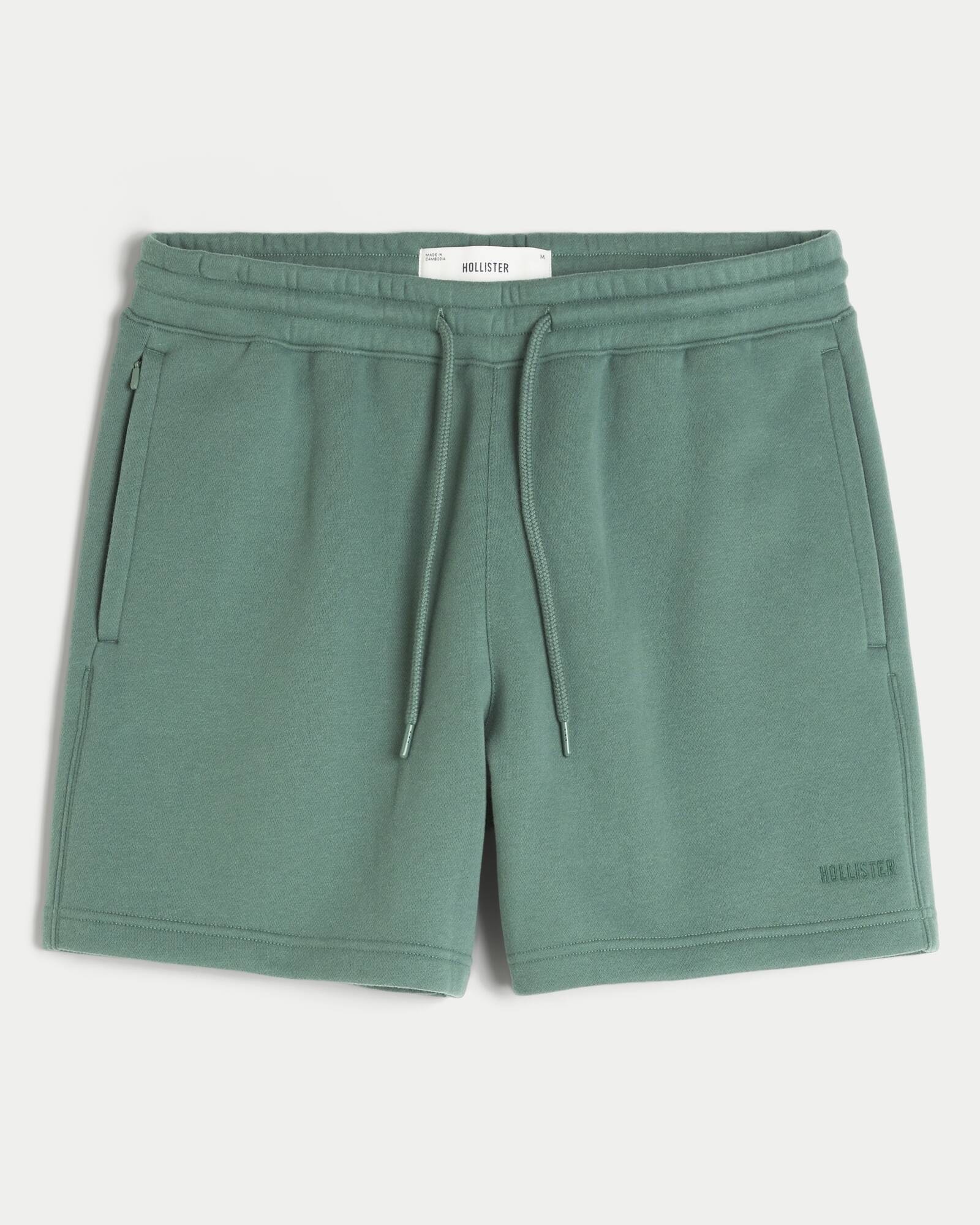 Mid-Thigh Camo Loose Fleece Shorts