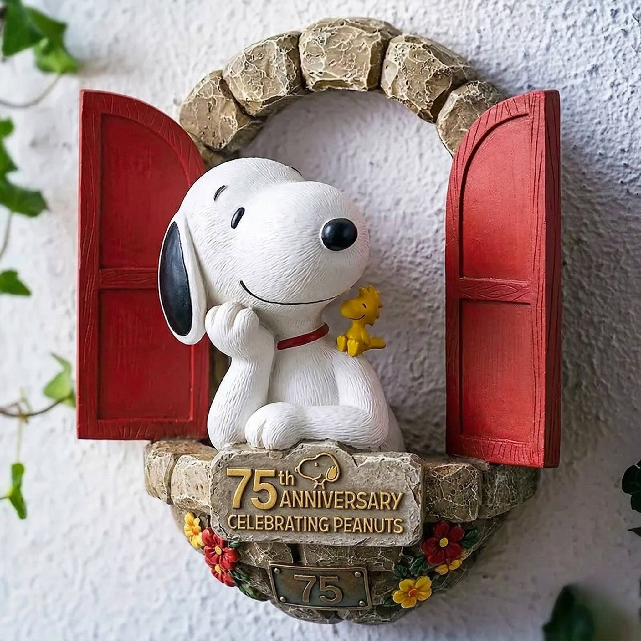 Peanuts 75th Anniversary Snoopy Garden Ornament