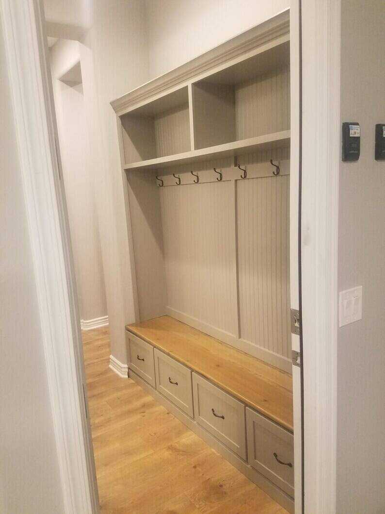 NASHVILLE 4-section Entryway bench hall tree