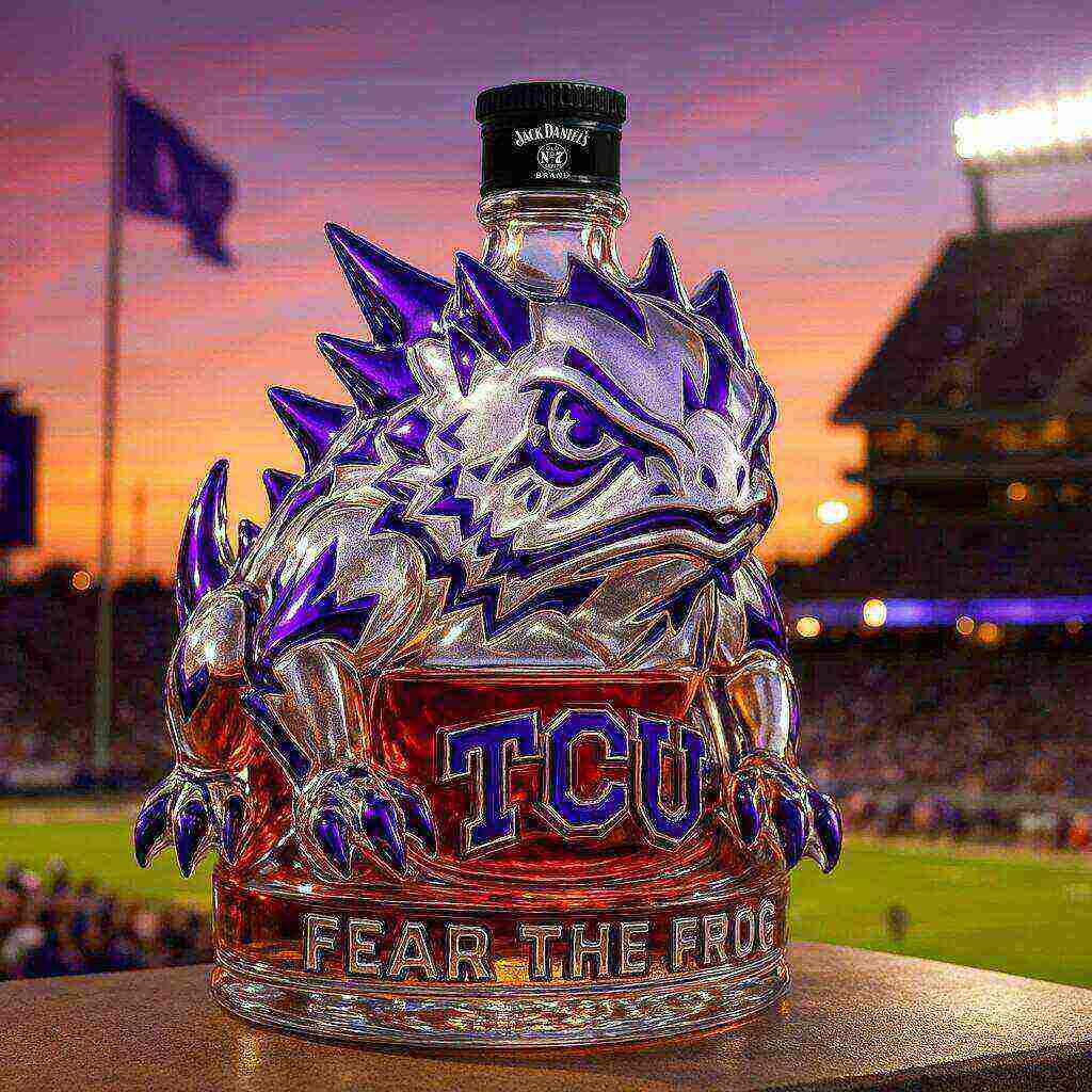 TCU Horned Frogs Limited Edition Whiskey Bottle