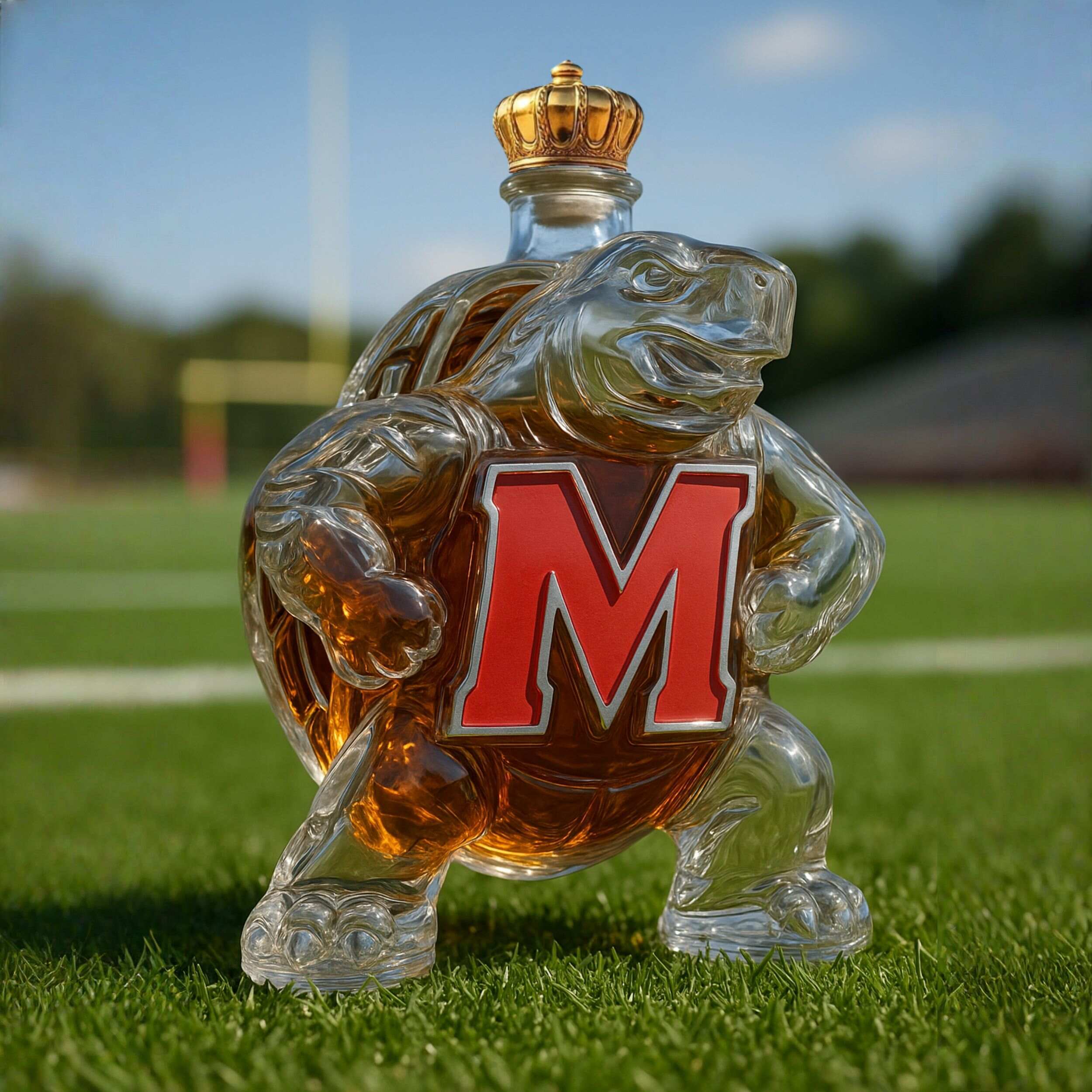 University of Maryland Terrapins Whiskey Bottle