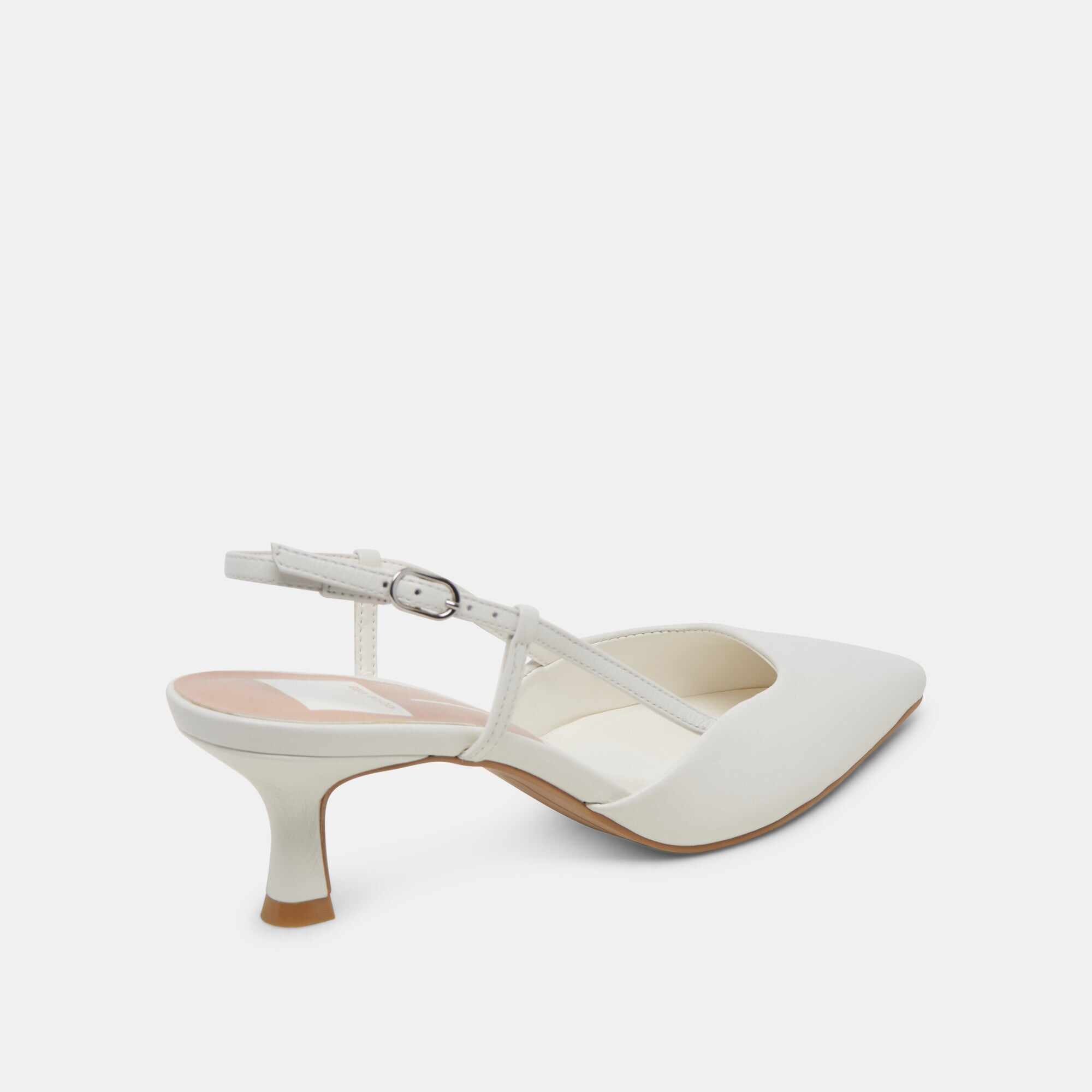 ODELA HEELS WHITE LEATHER