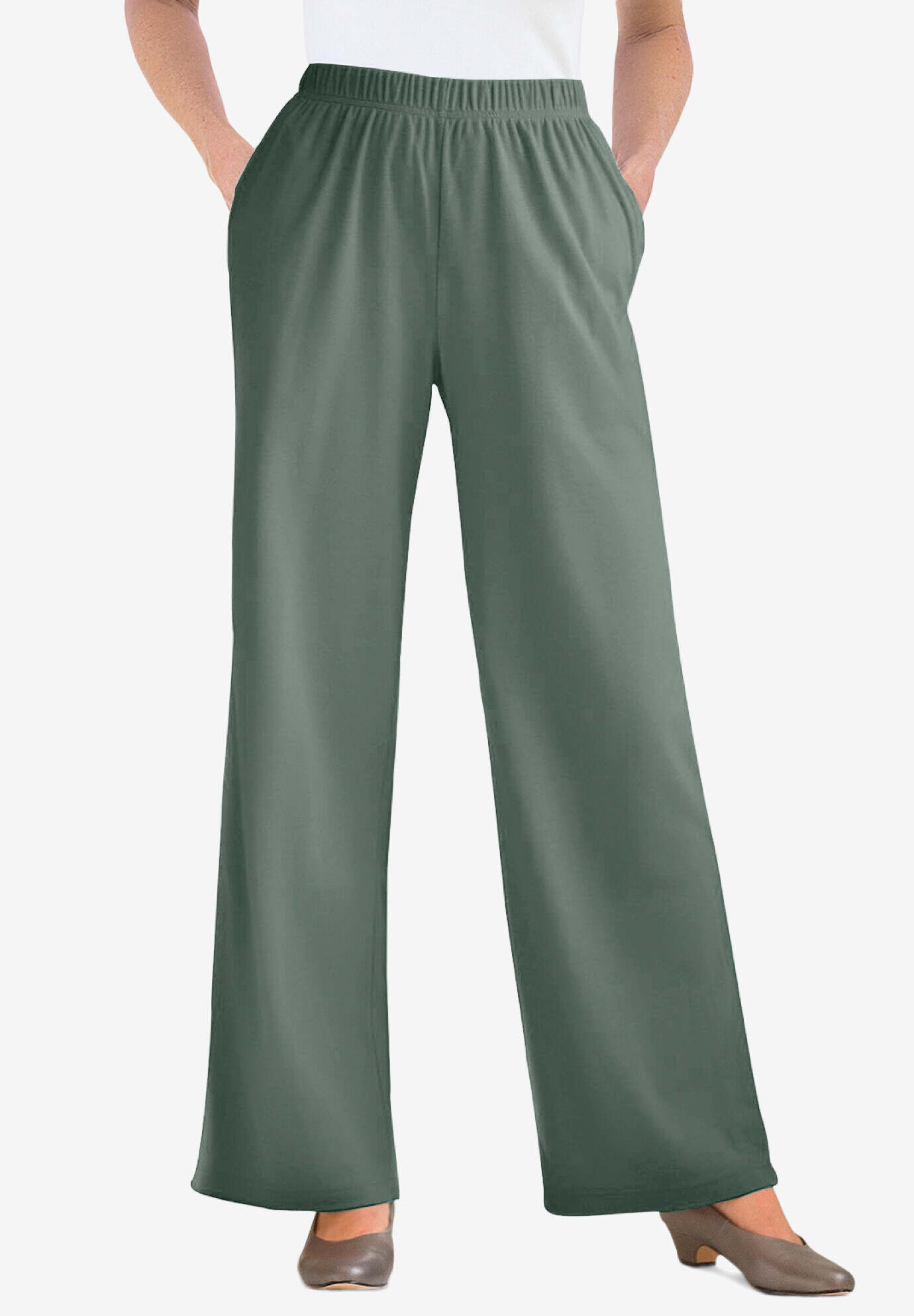 7-Day Knit Wide-Leg Pant