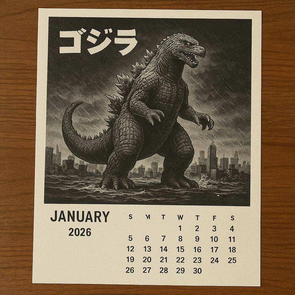 2026 Godzilla Calendar
