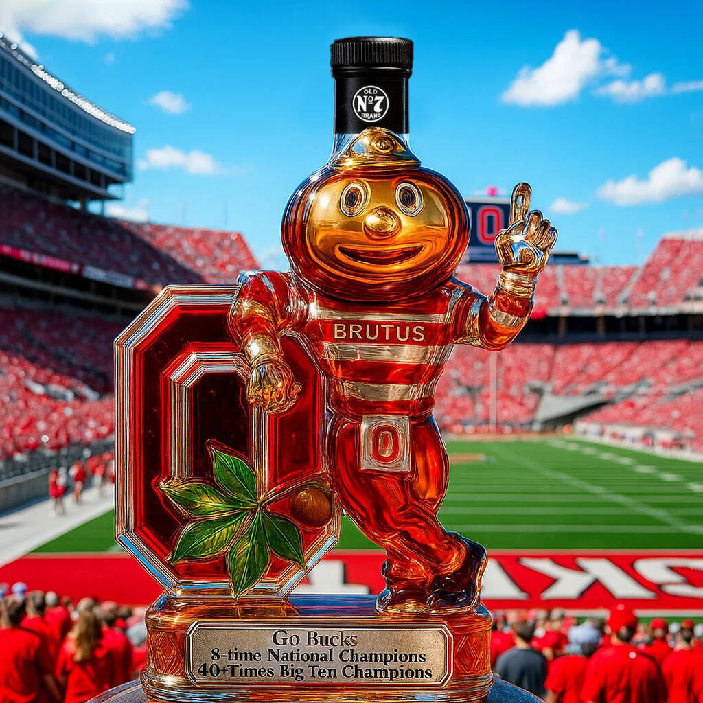 Ohio State University Buckeyes Honor Whisky Bottle