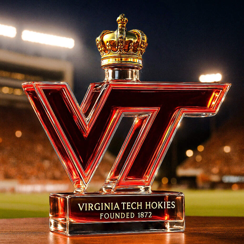 Virginia Tech Hokies – VT Spirit Crystal Whiskey Bottle