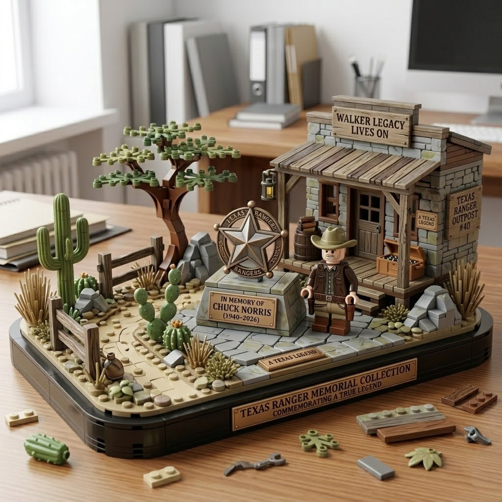 Walker, Texas Ranger Chuck Norris Commemorative Building Block Set