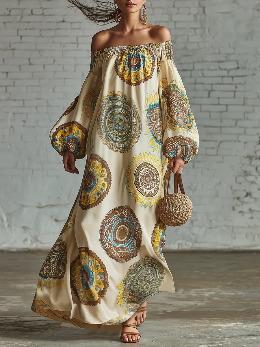 🔥Summer Arrivals🌟Retro Polka Dot Print Multi-layered Hem Maxi Dress