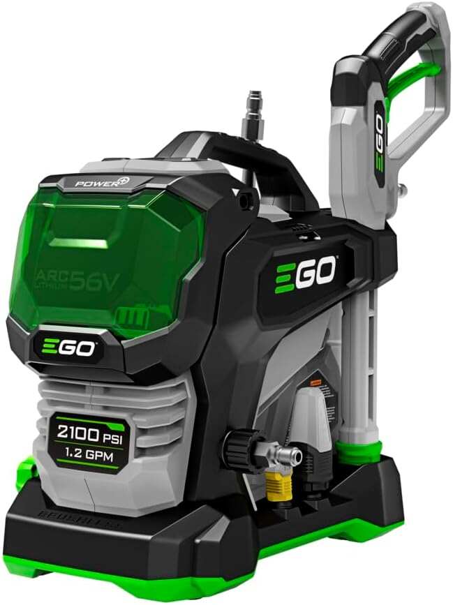 Power+ Electric Pressure Washer, 2100 PSI Power Washer, Includes 56V 6.0Ah Battery and Charger