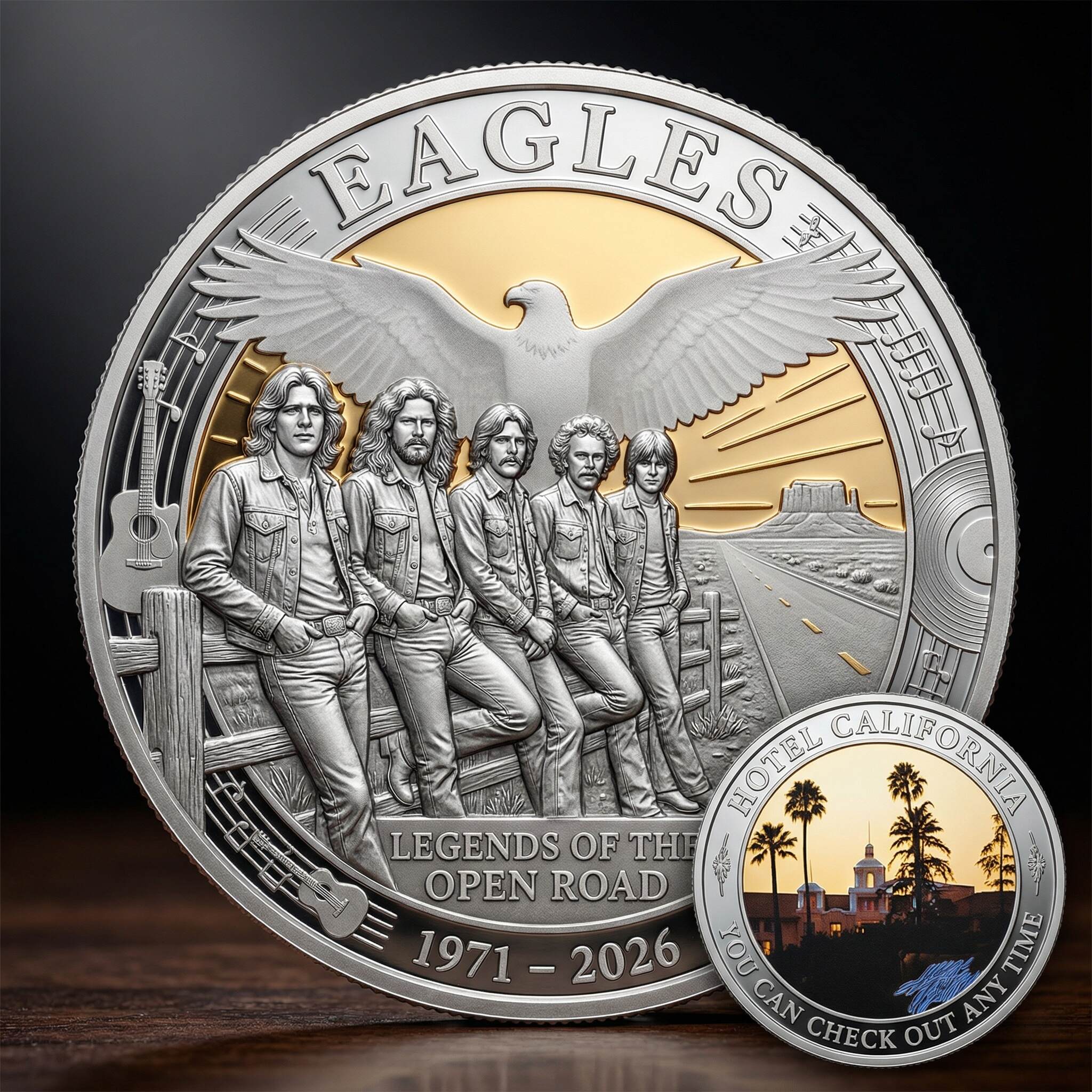 Eagles “Legends of the Open Road” 55th Anniversary Memorial Coin
