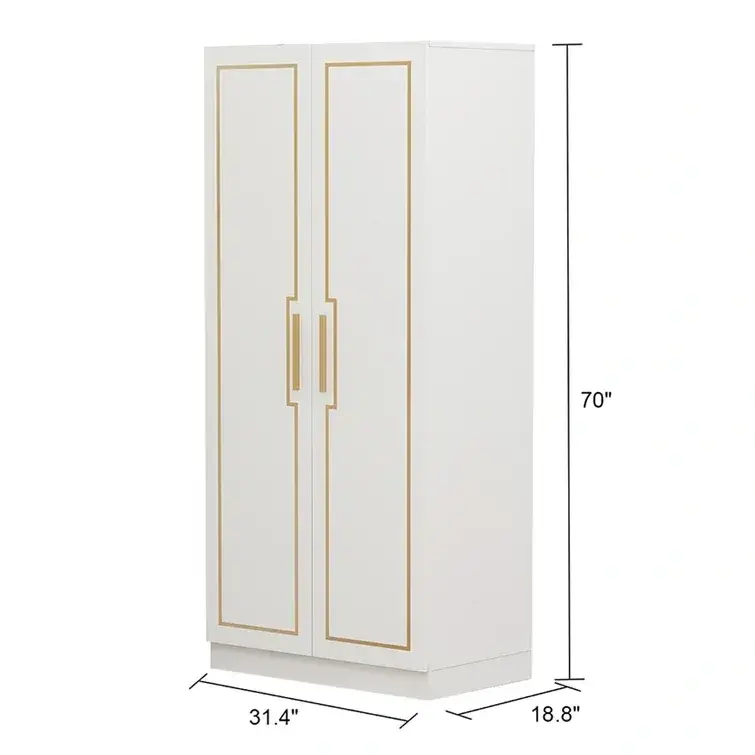 Solid + Manufactured Wood Armoire