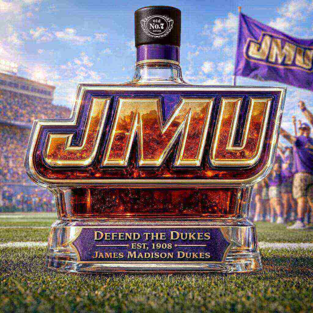 JMU DUKES Limited Edition Whiskey Bottle