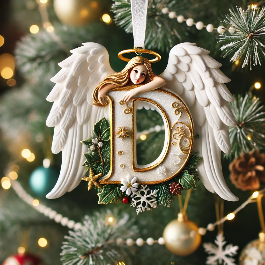 Angel Letter Christmas Tree Ornament