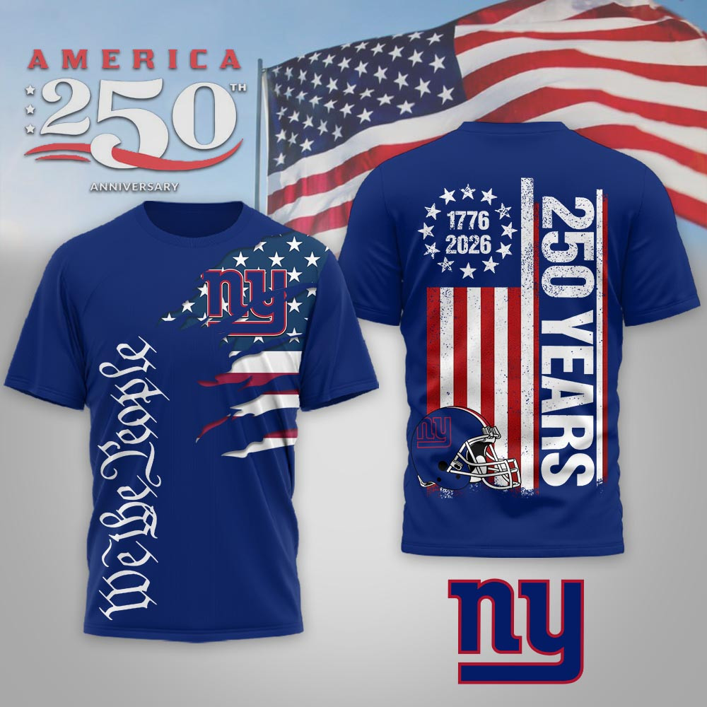 New York Giants | Premium NFL We The People USA 250th Anniversary T-shirt MM