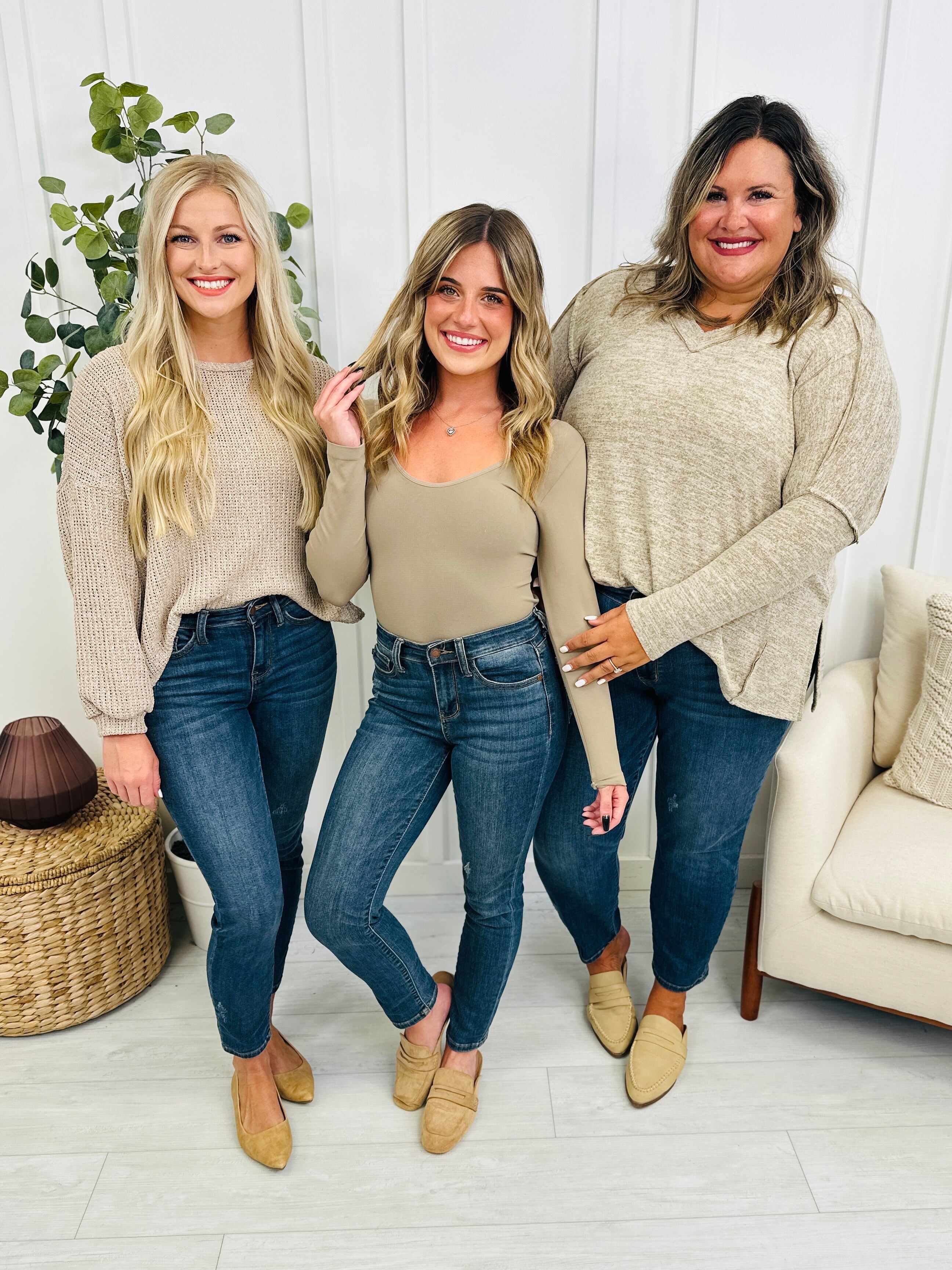 Mid Rise Plus/Reg Everyday Essential Relaxed Fit Jeans - Multiple Inseams!