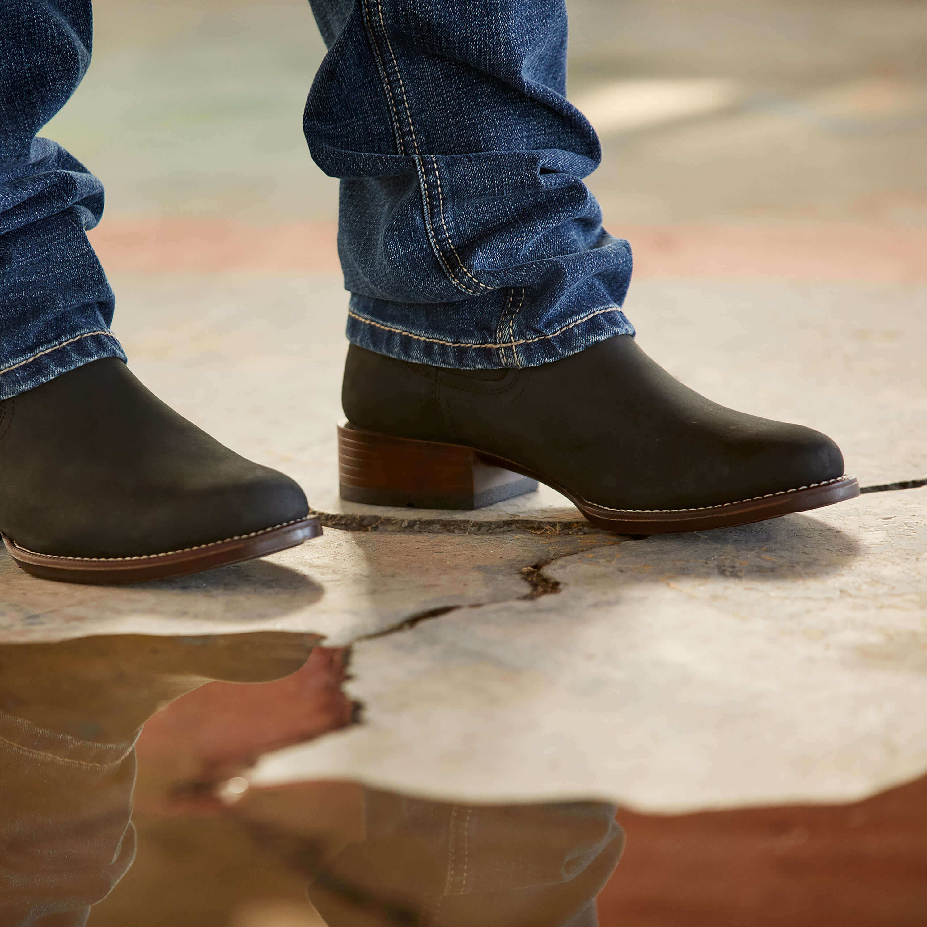 Booker Chelsea Round Toe Western Boot