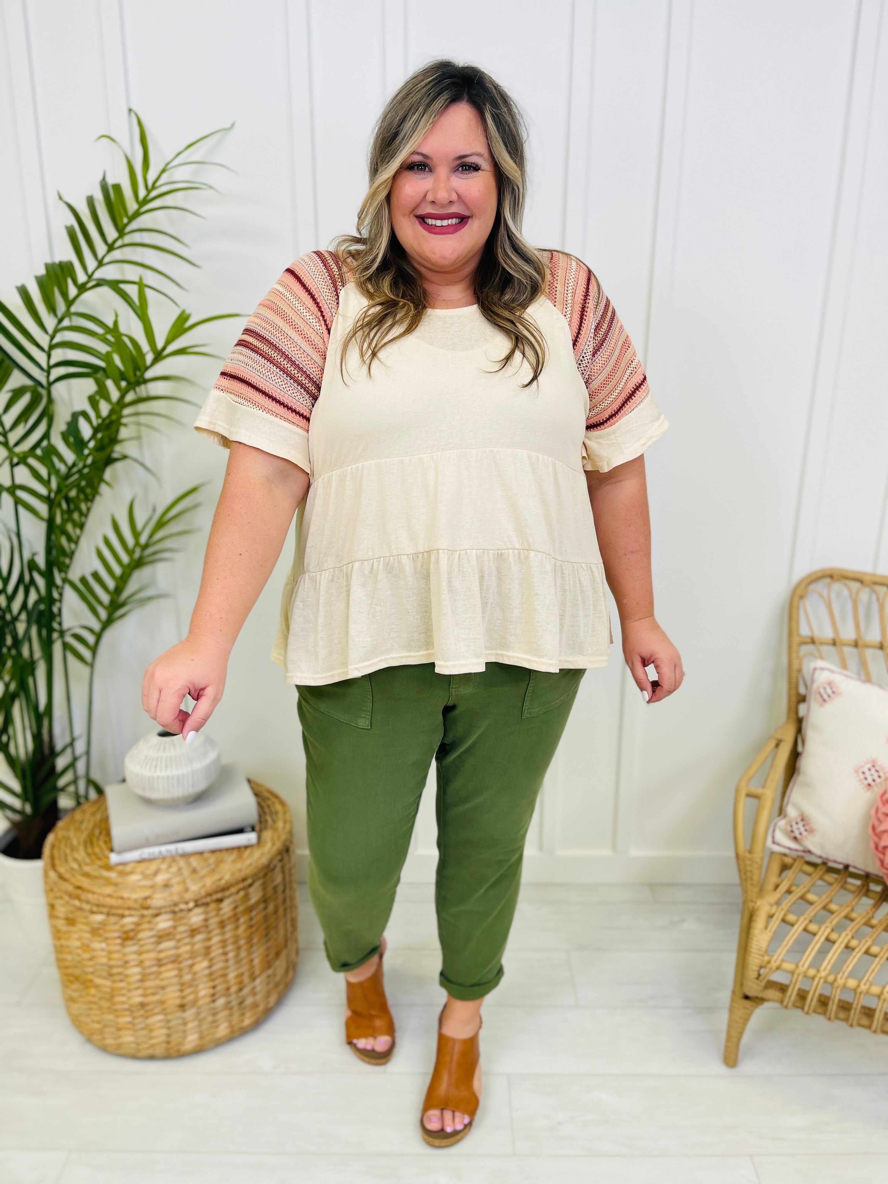 REG/CURVY Olive You Denim Jogger