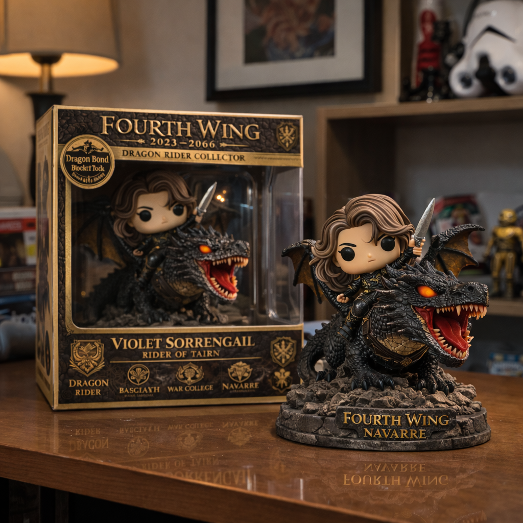 Fourth Wing Violet Sorrengail Rider of Tairn Collector Figure