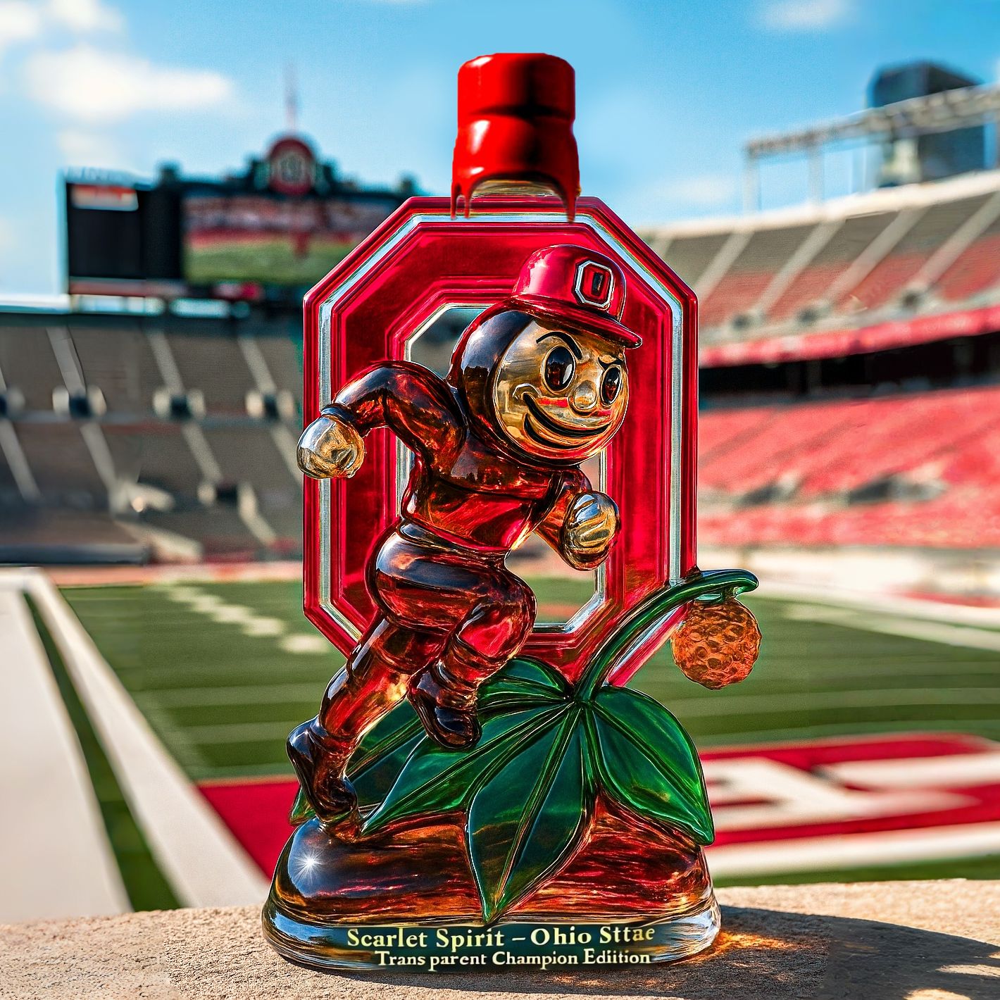 Ohio State Champion Edition Whiskey Bottle