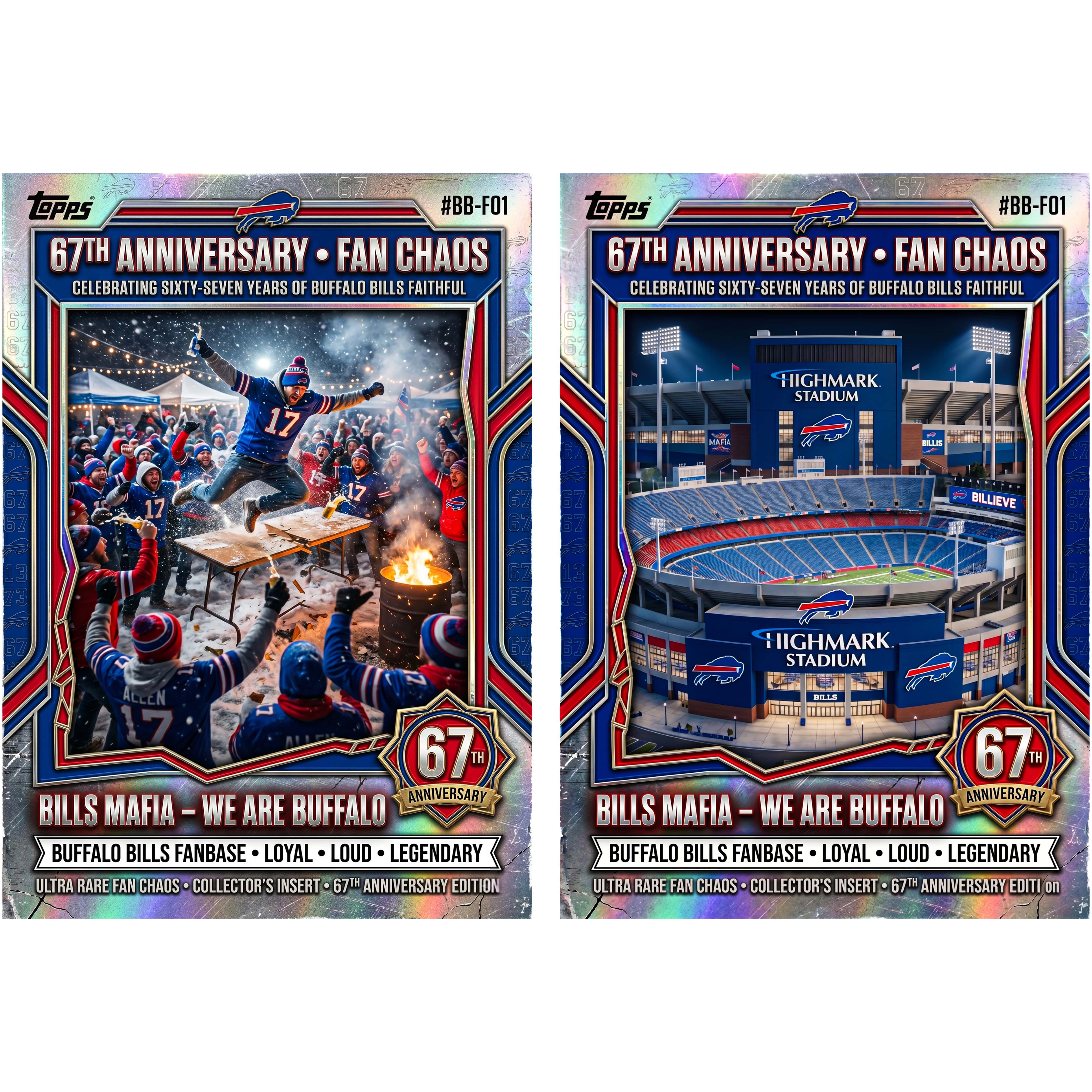 🦬Buffalo Bills 67th Anniversary Topps Card Box | Bills Mafia Legacy🏈