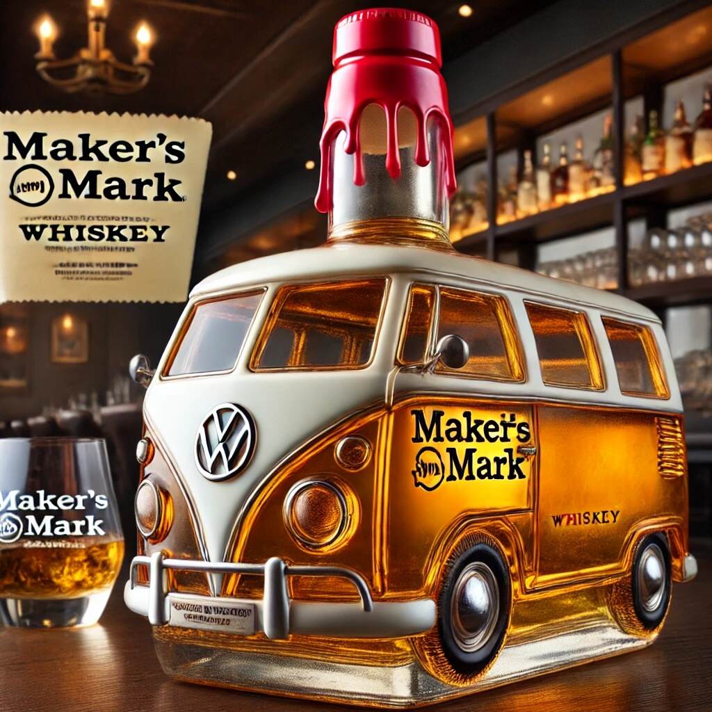 Vintage Camper Whiskey Bottle