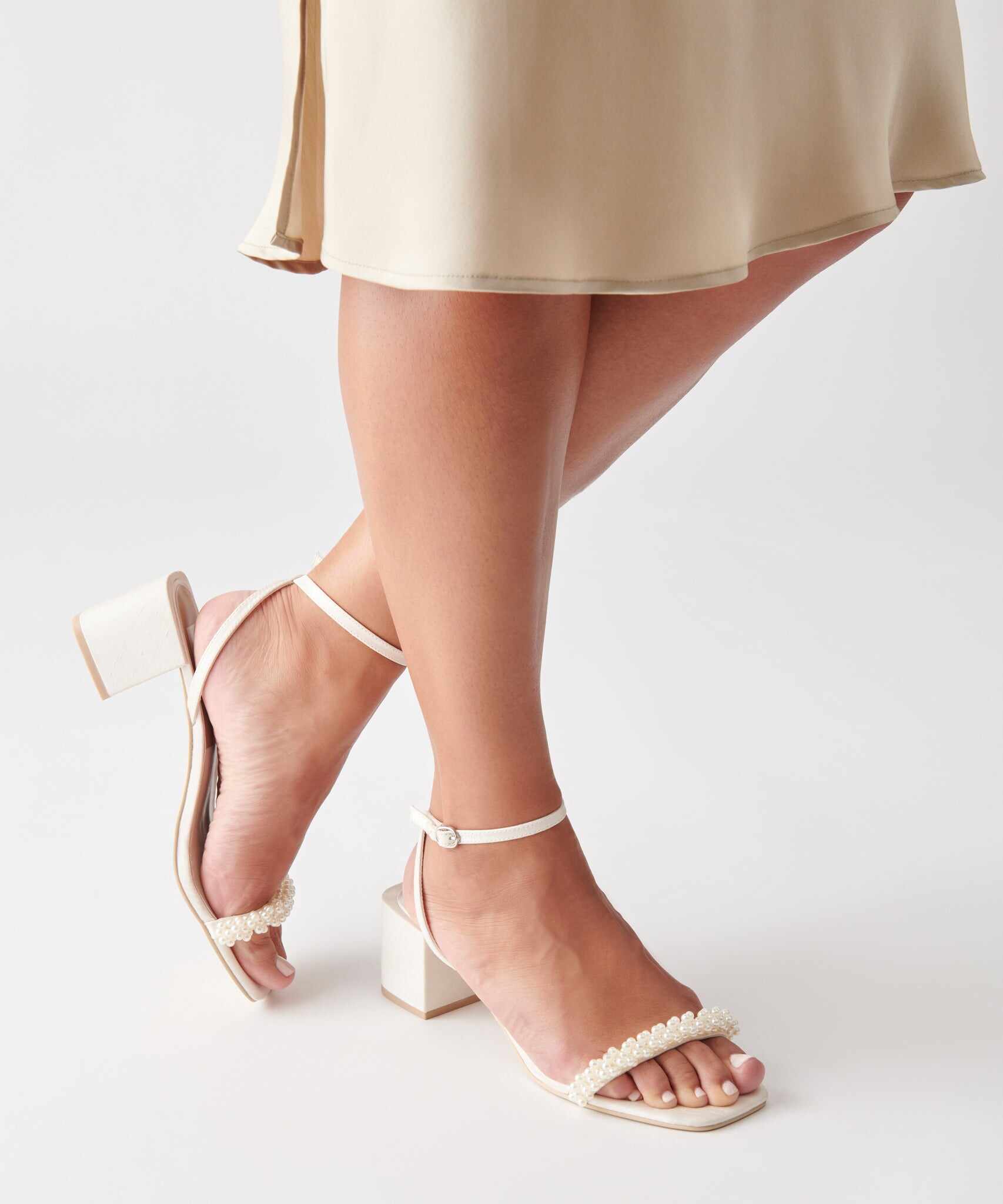 ZALIMA HEELS VANILLA PEARLS