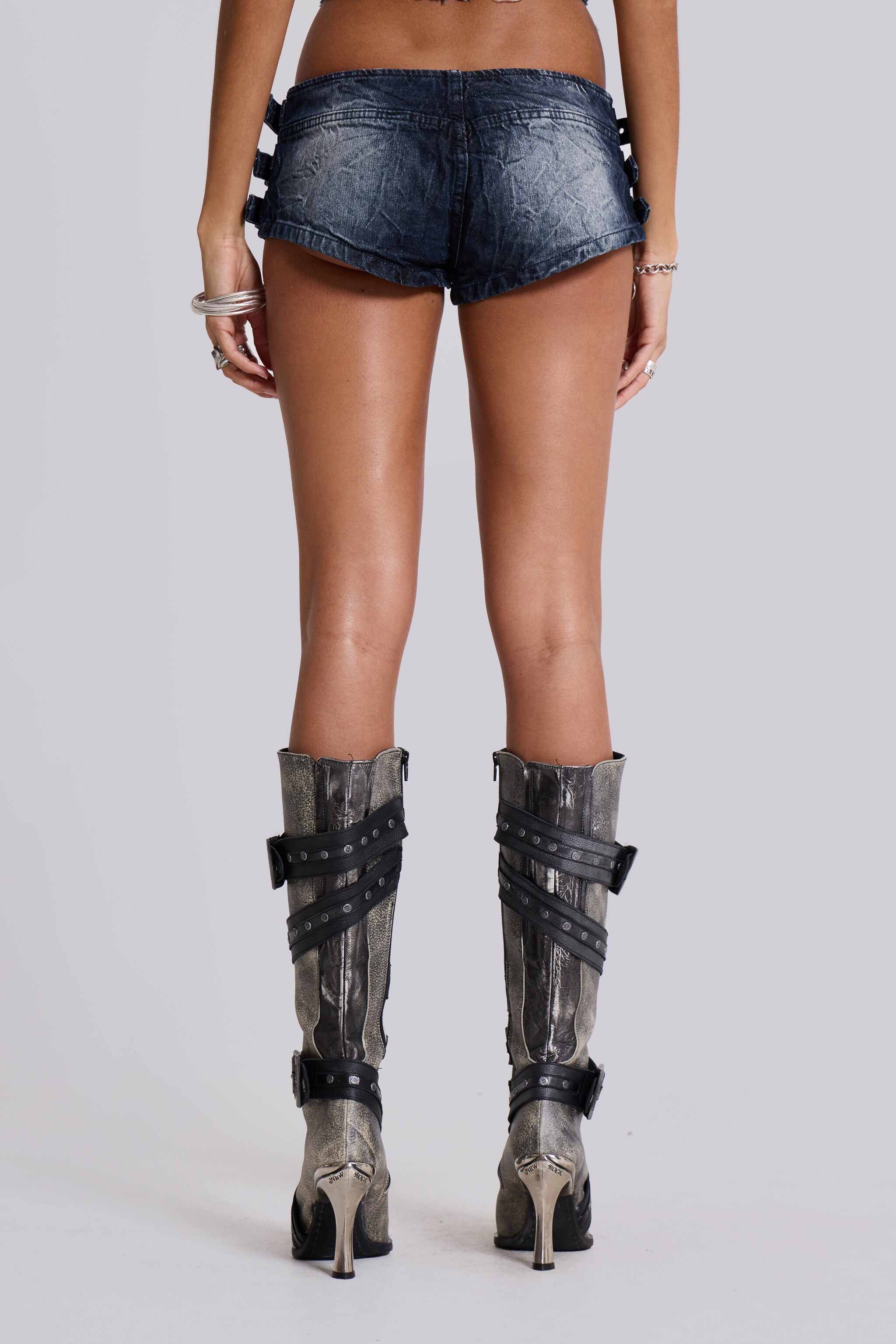 Dark Wash Toxic Denim Hot Pants