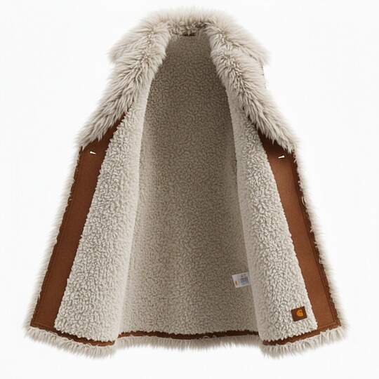 Luxurious Faux Fur Trimmed Long Coat for Winter Elegance