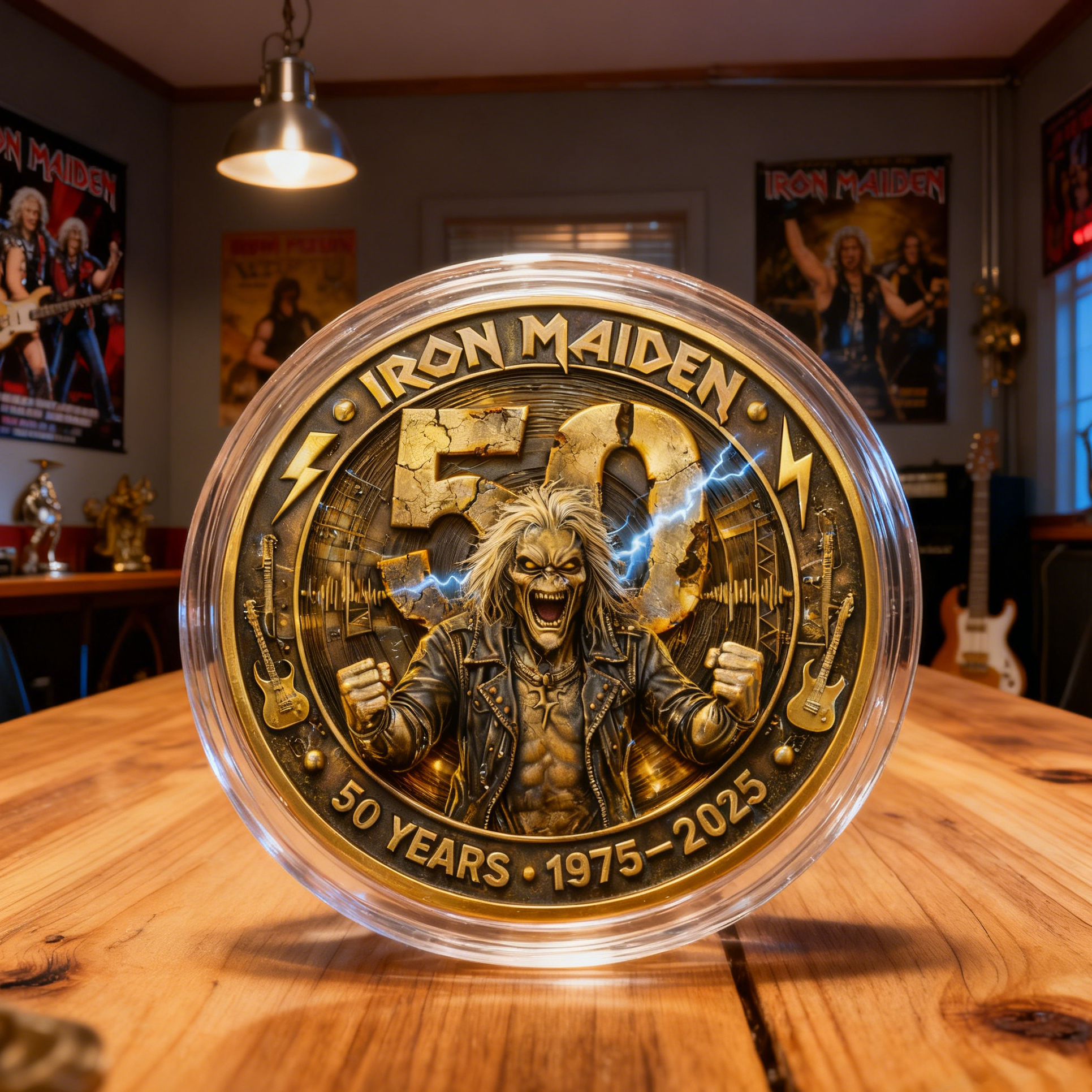 Iron Maiden 50th Anniversary Commemorative Coin