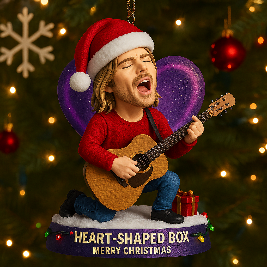 Kurt Cobain 2025 Stylized Christmas Ornament Collection – Smells Like Christmas Edition