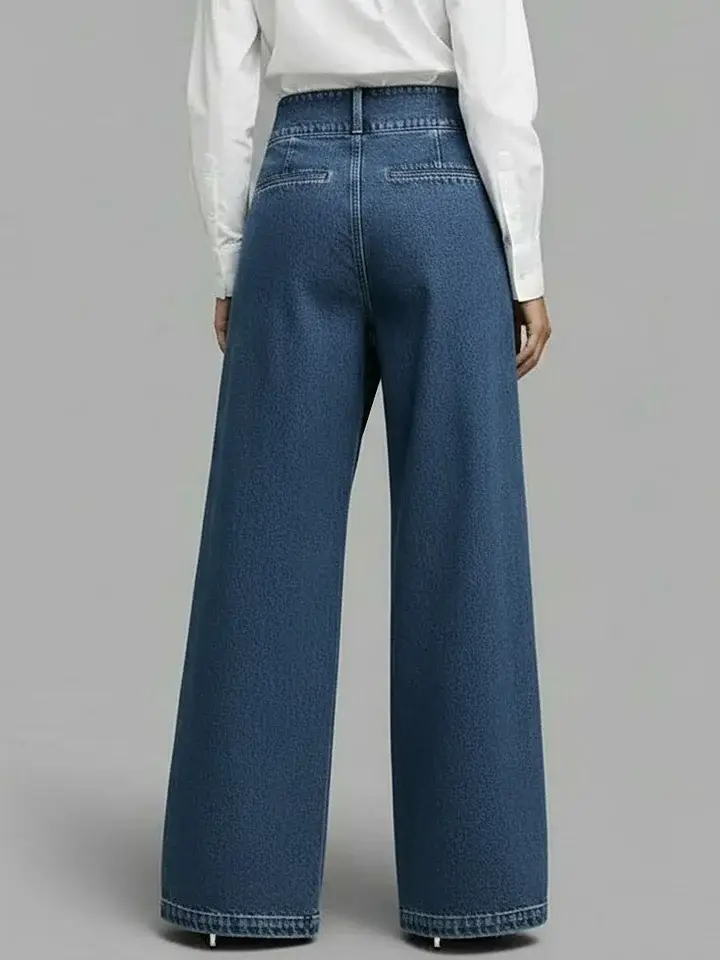 🔥Summer Arrivals🌟Women's High-waisted Casual Loose-fitting Wide-leg Jeans