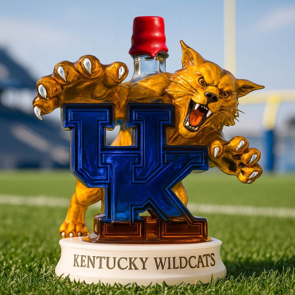 Kentucky Wildcats Whiskey Bottle