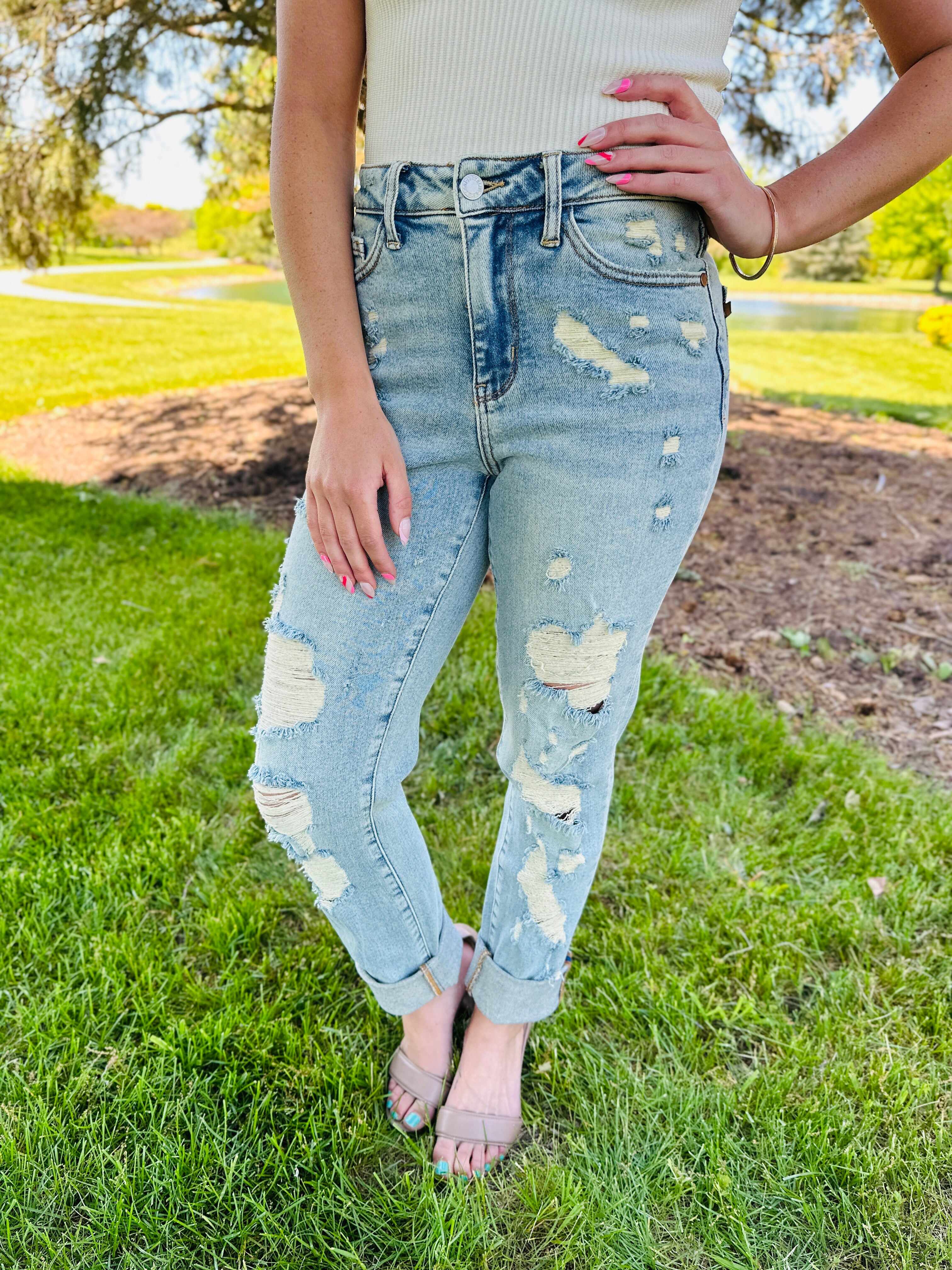 REG/CURVY Cuff It Boyfriend Jeans