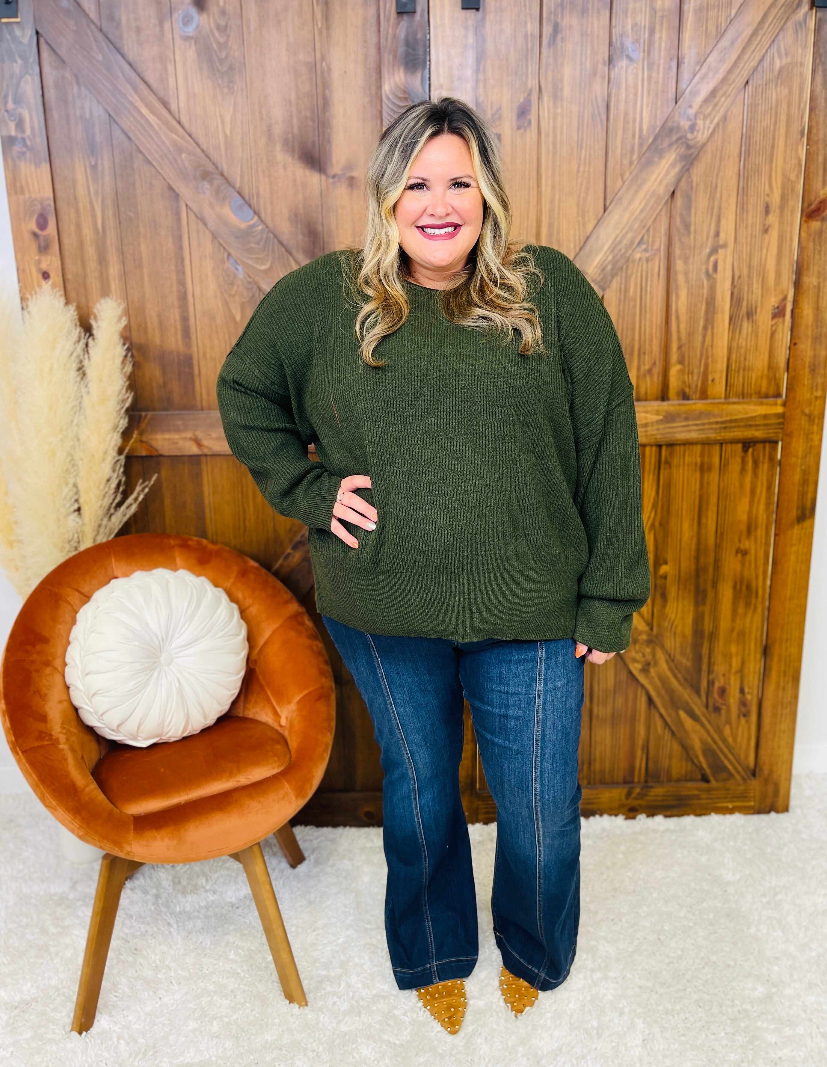 Plus/Reg The Fabulous Front Yoke Flare Jeans