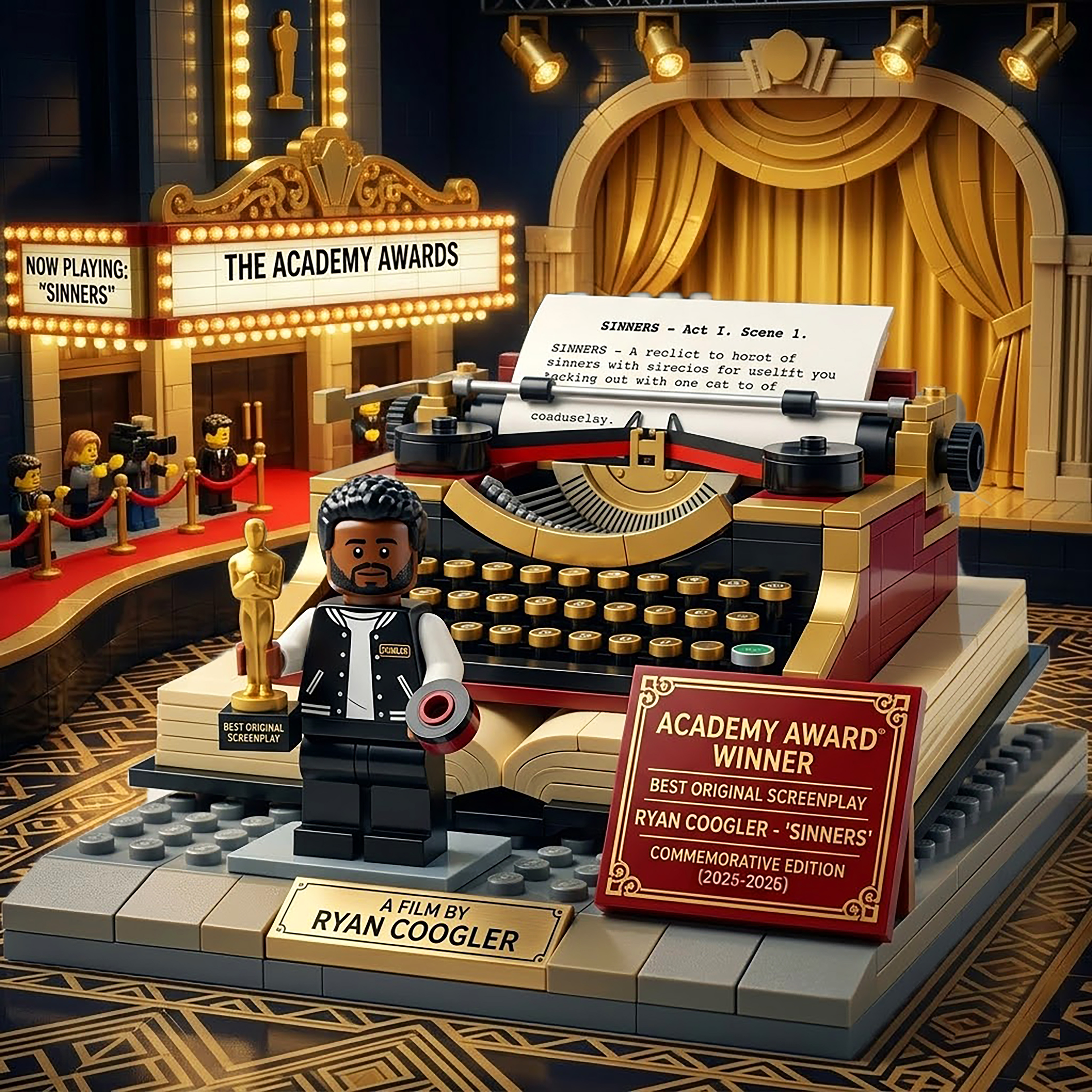 🎬 Academy Award Winner – Best Original Screenplay Commemorative Set