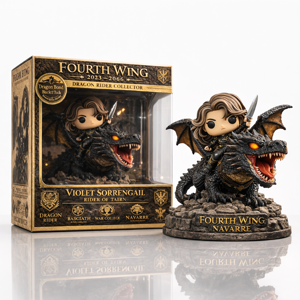 Fourth Wing Violet Sorrengail Rider of Tairn Collector Figure