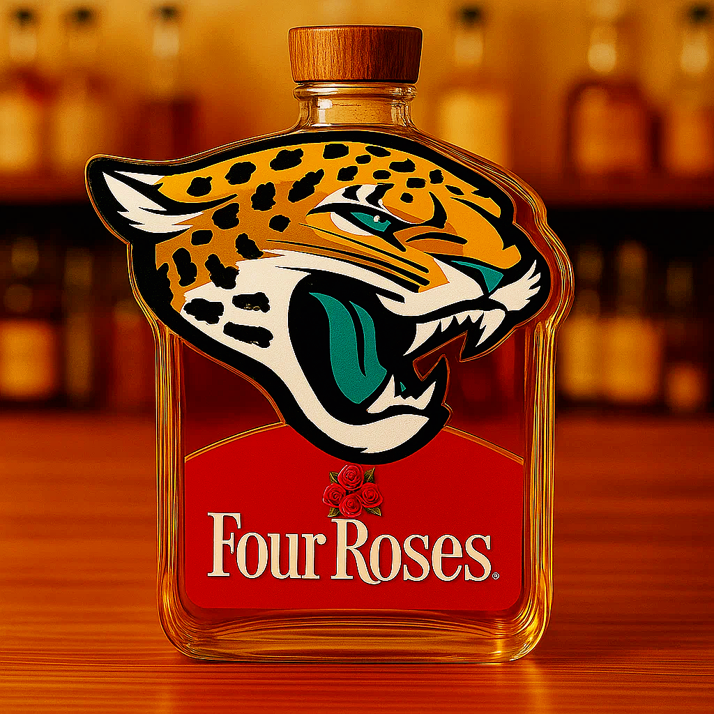 Jacksonville Jaguars Whiskey Bottle