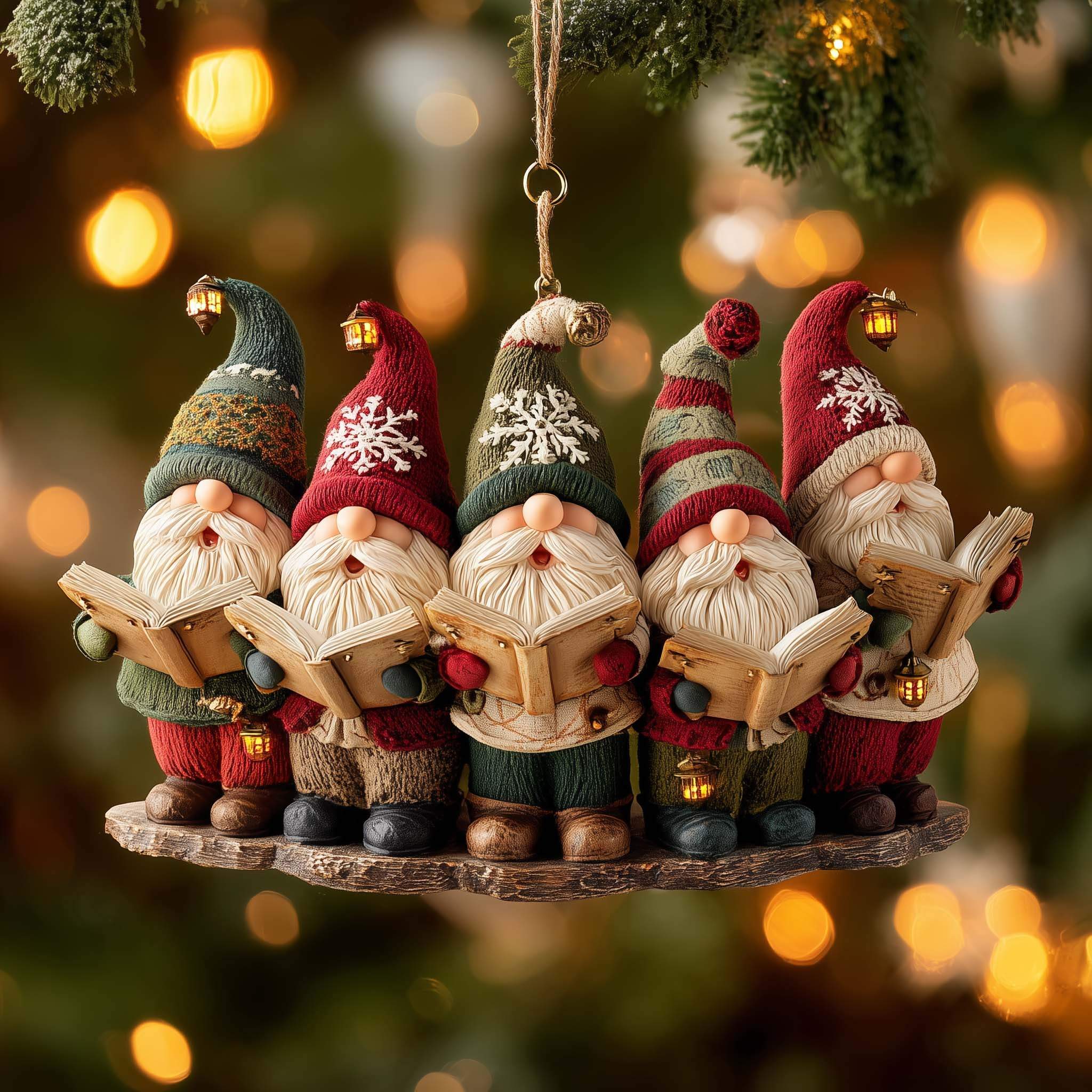 Gnome Christmas Ornament Collection