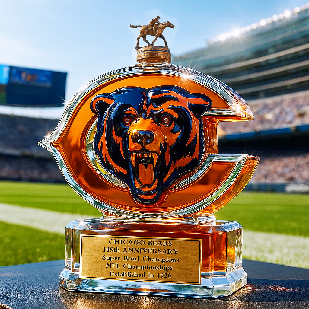 Chicago Bears 105th Anniversary Whiskey Bottle