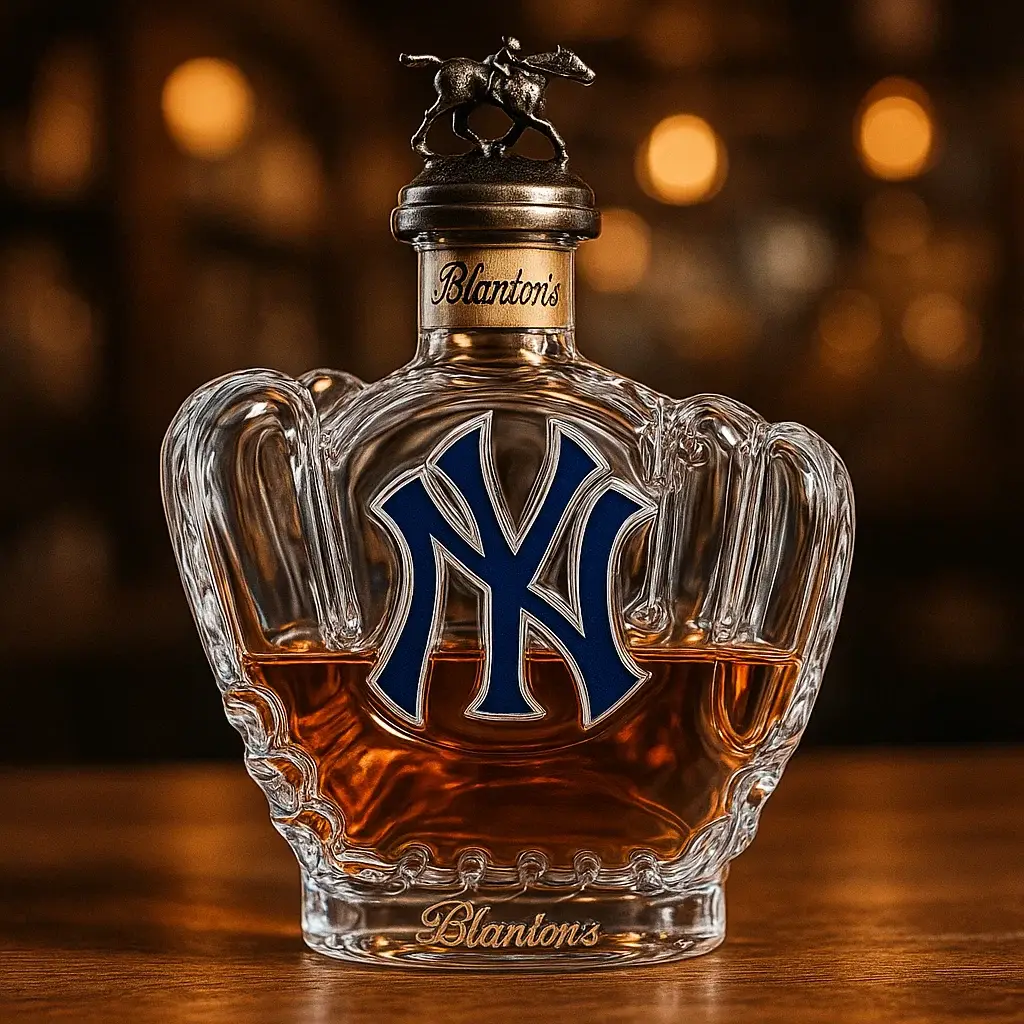New York Yankees baseball glove bottle