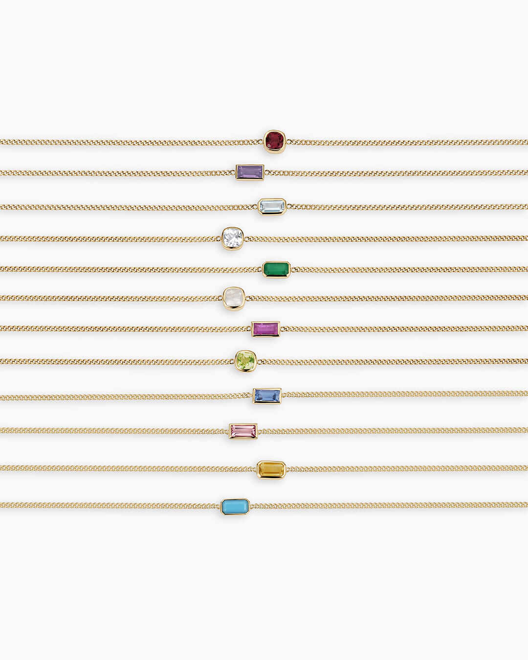 14k Gold Wilder Birthstone Bracelet