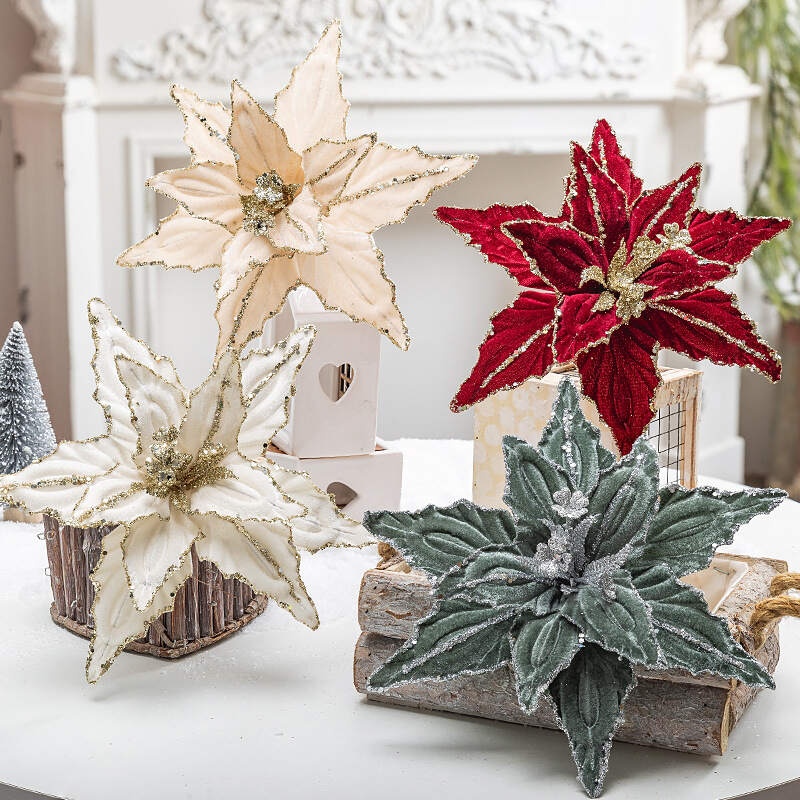 🎄Early Christmas Sale 49% OFF🎄Sequined Velvet Artificial Christmas Flower