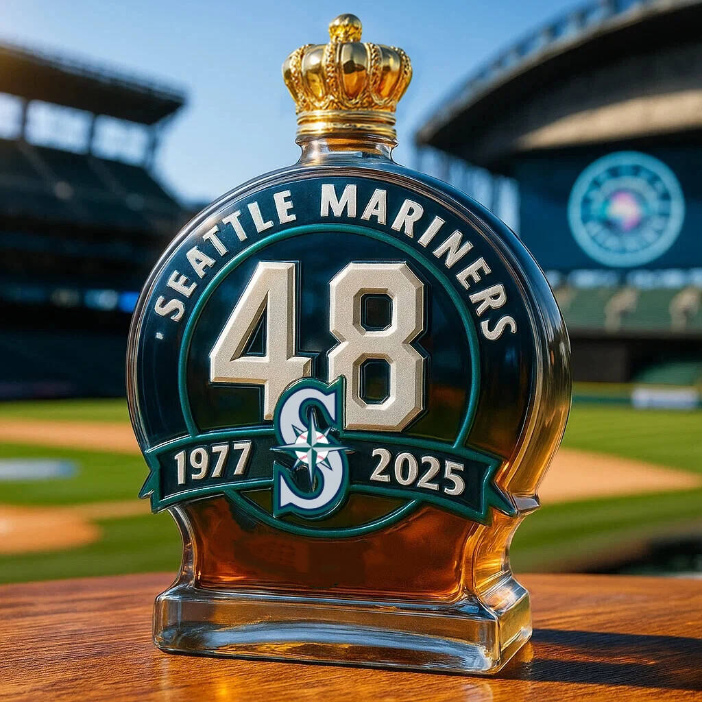 Seattle Mariners Seattle Mariners whiskey bottle whiskey bottle