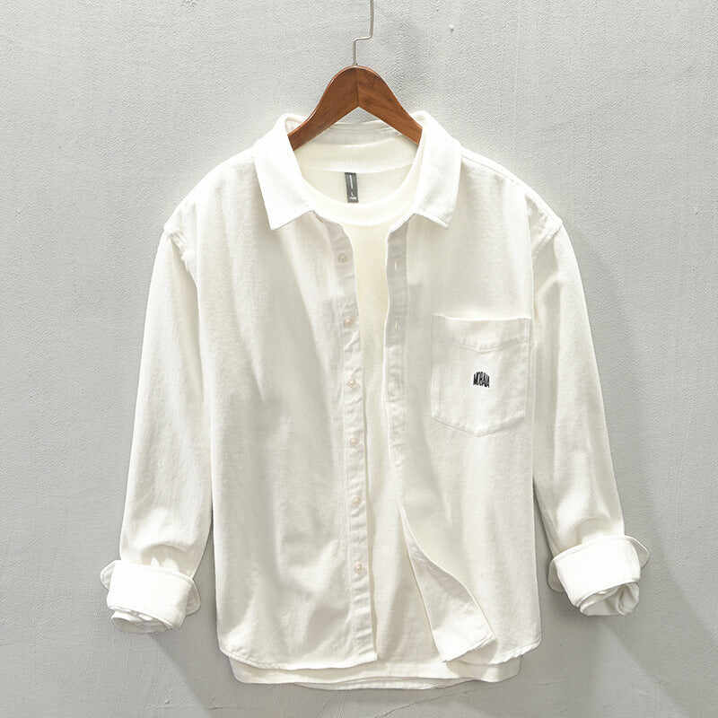 Men's Brushed Long Sleeve Casual Shirt